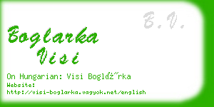 boglarka visi business card